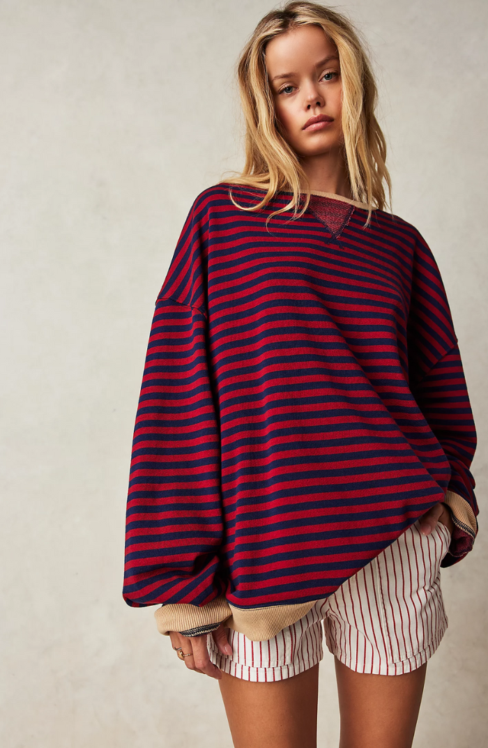 APRIL - STRIPED OVERSIZED SWEATER