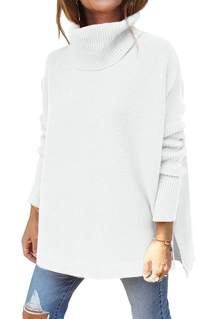 SAAR - Women's Tricot Sweater With Stand Collar