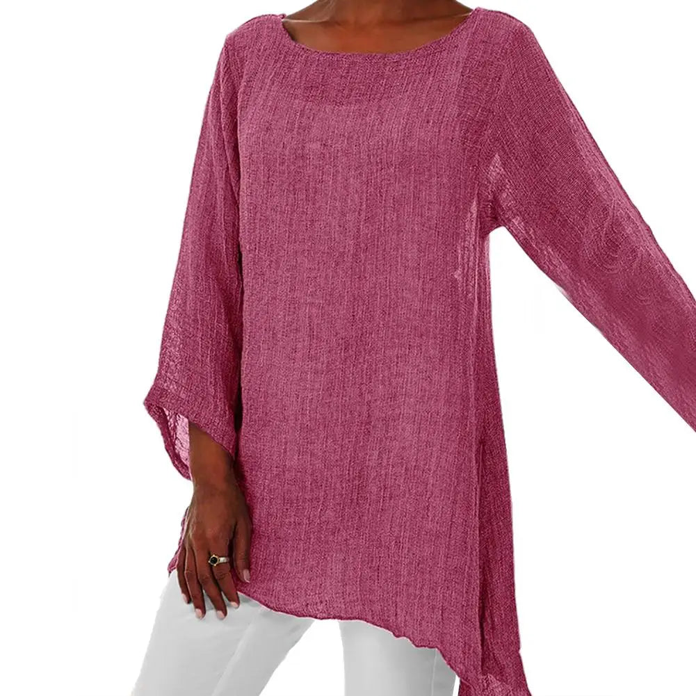 Luna | Irregular Cotton Linen Tunic