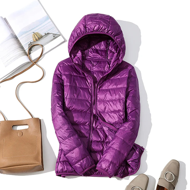 Ava | Ultra-Light Hooded Down Jacket