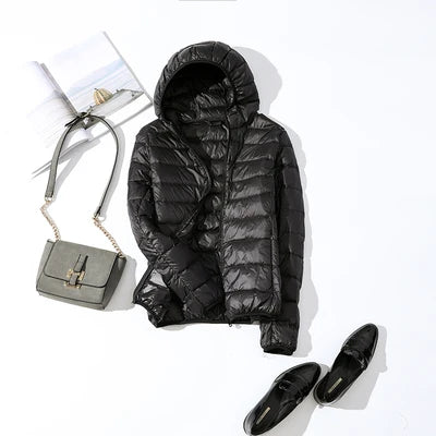 Ava | Ultra-Light Hooded Down Jacket