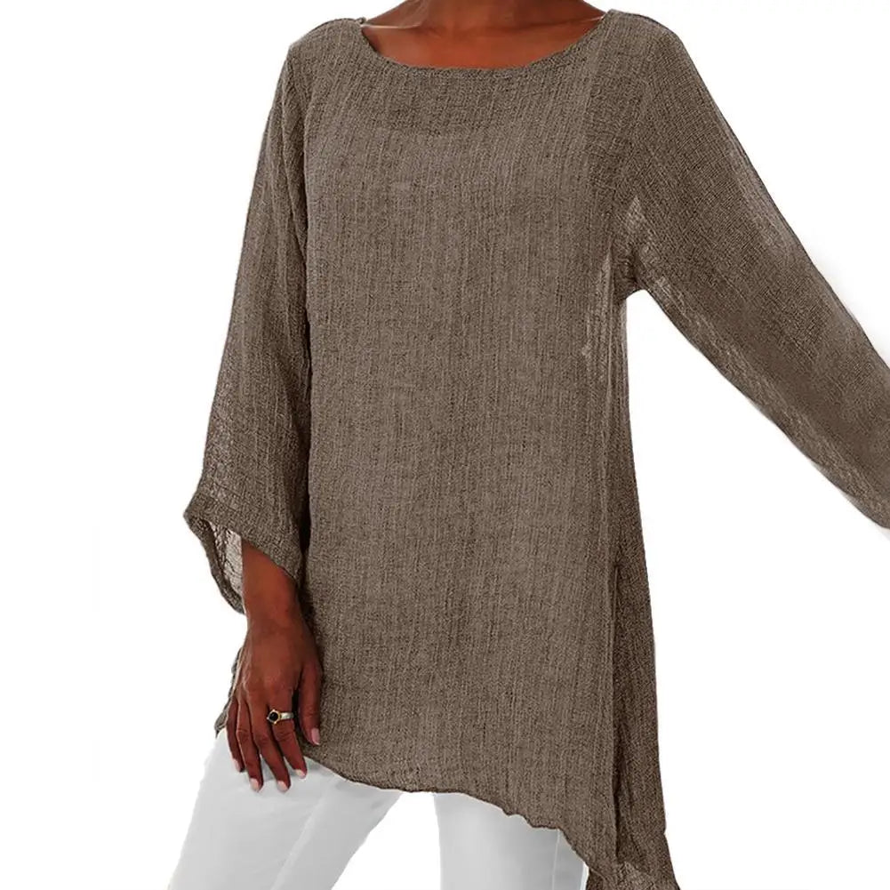 Luna | Irregular Cotton Linen Tunic