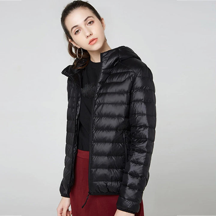 Ava | Ultra-Light Hooded Down Jacket