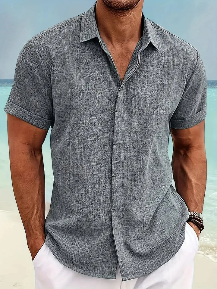 Liam | Trendy Cotton Linen Beach Shirt