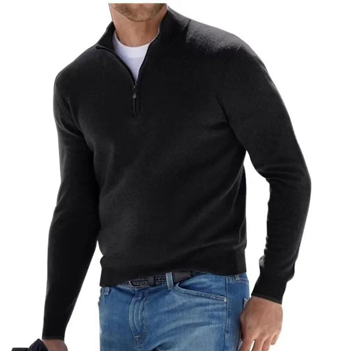 Leo | Half-Zip V-Neck Casual Sweater