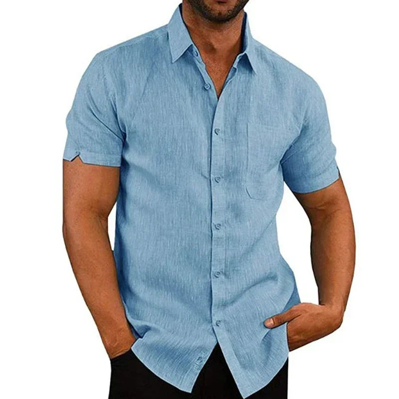 Ethan | Summer Cotton Linen Shirt