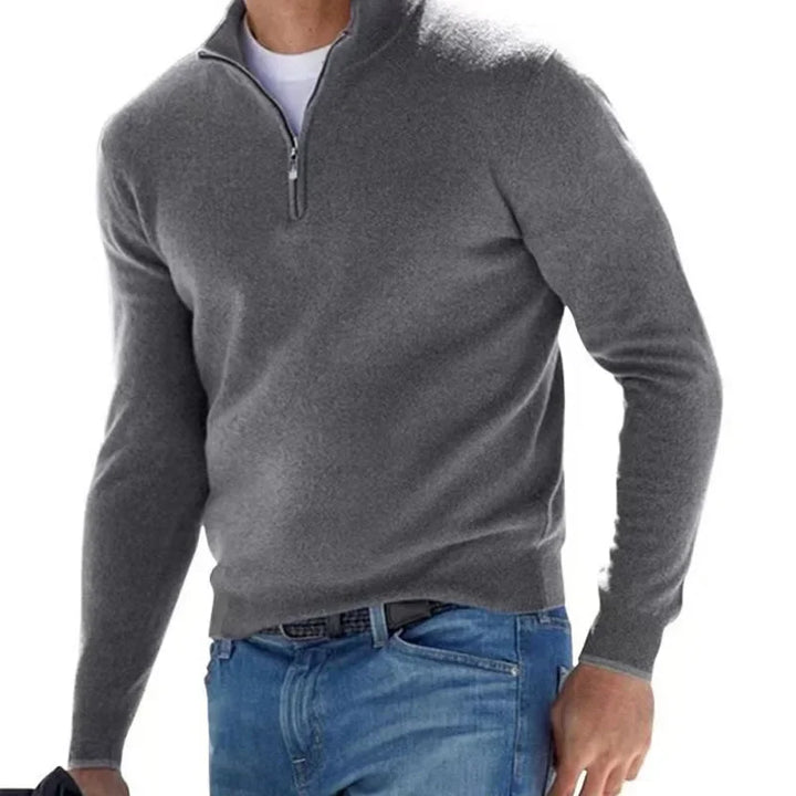 Leo | Half-Zip V-Neck Casual Sweater