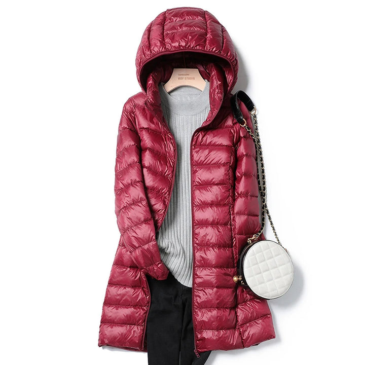 Lila | Long Ultra-Light Down Puffer Coat