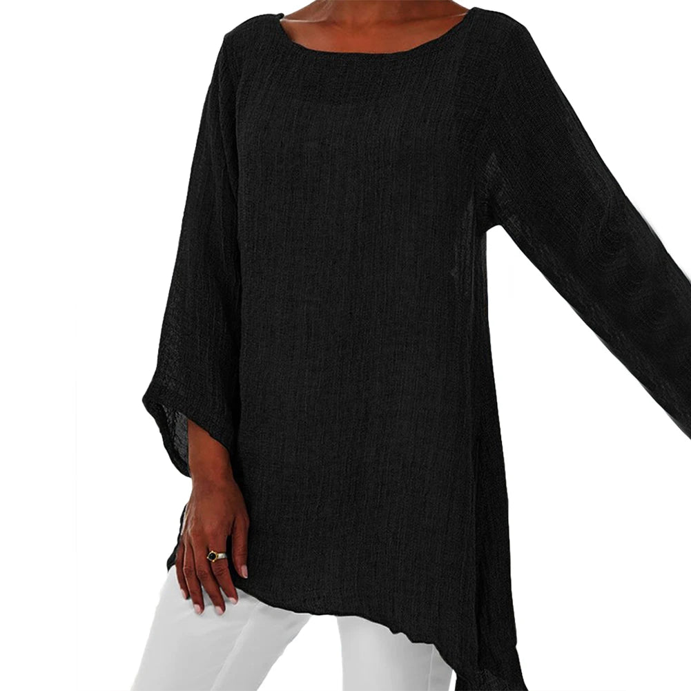 Luna | Irregular Cotton Linen Tunic