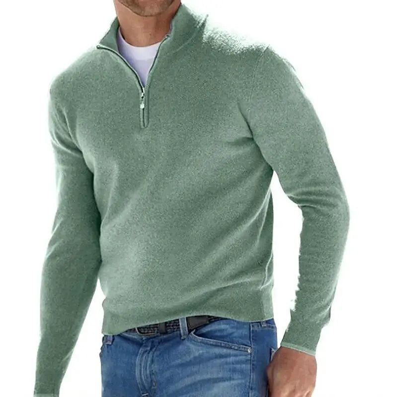 Leo | Half-Zip V-Neck Casual Sweater