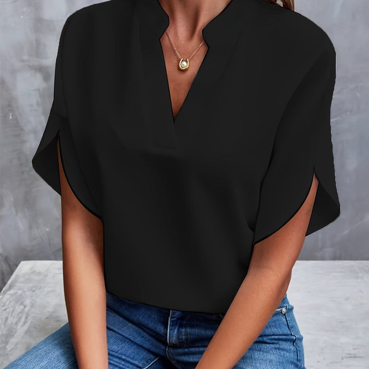 Romie™ - Elegant V-neck blouse