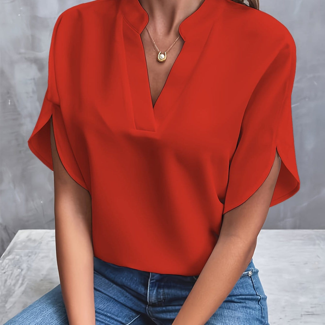 Romie™ - Elegant V-neck blouse