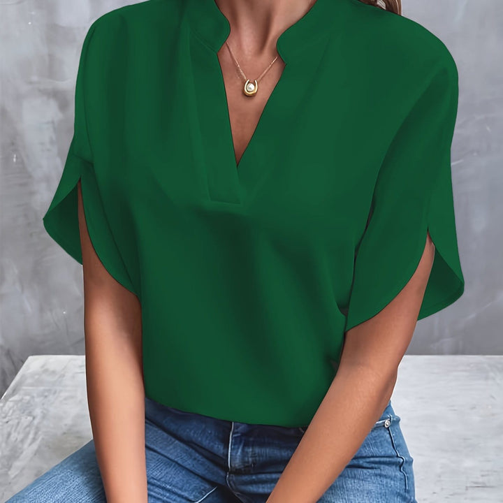 Romie™ - Elegant V-neck blouse