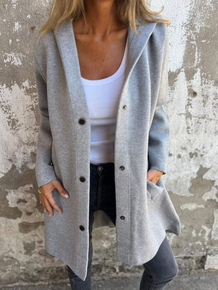 Norah | Casual Single-Breasted Hoodie